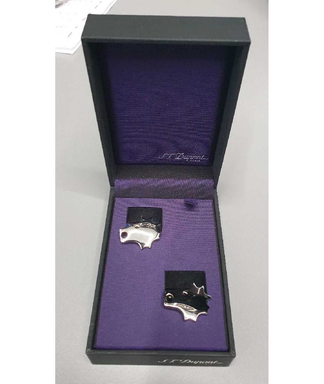 DUPONT Серебряные металлические запонки, фото 3