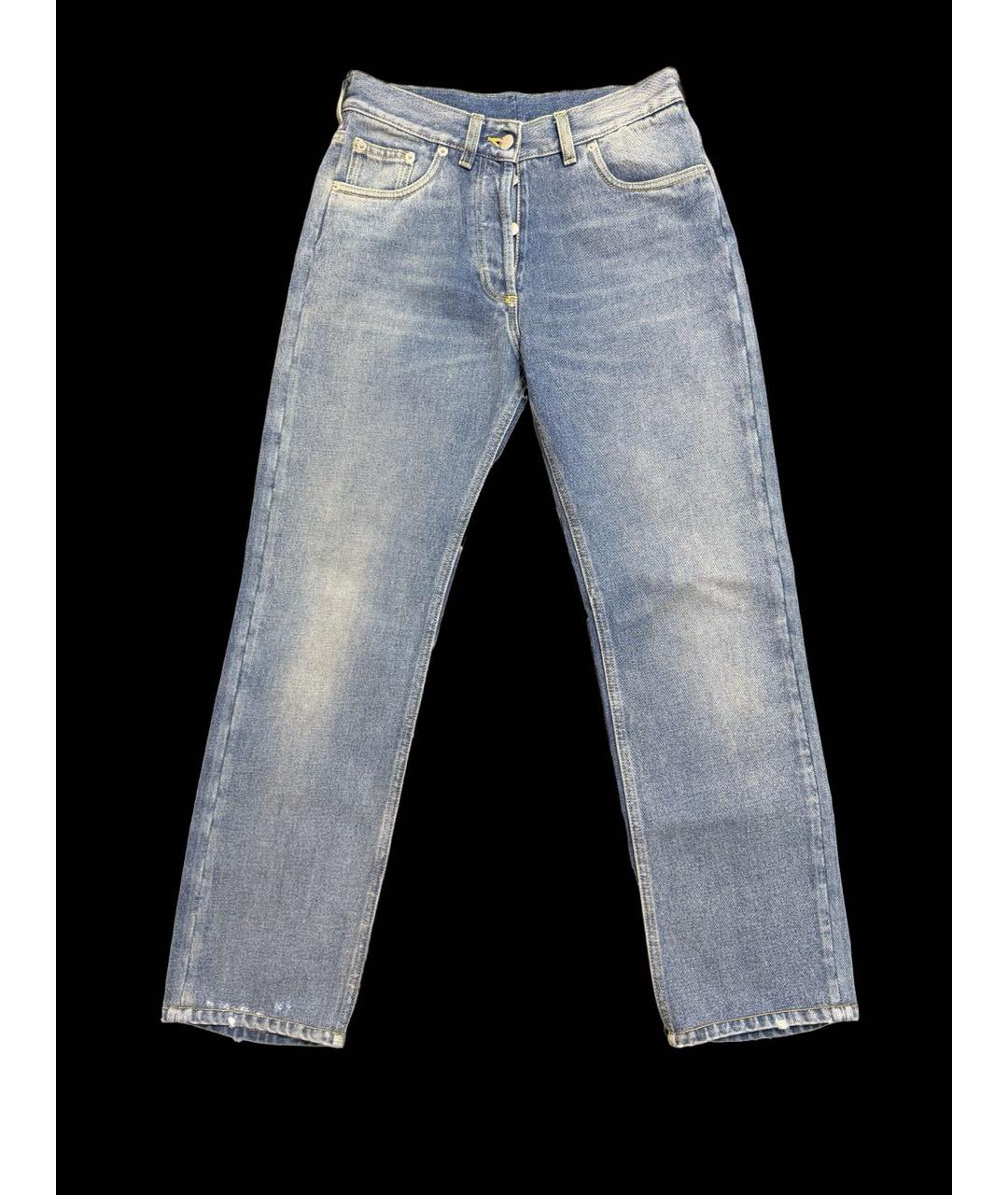 PRADA Синие хлопковые джинсы клеш, фото 5