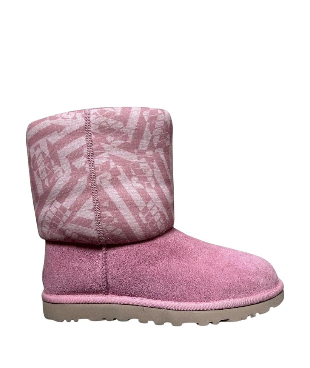 UGG Розовые замшевые полусапоги, фото 1