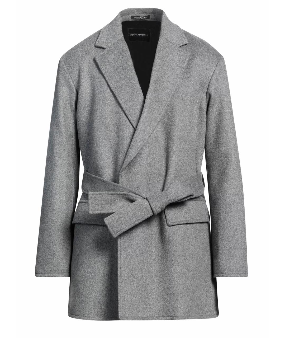 EMPORIO ARMANI Серый шерстяной пиджак, фото 1