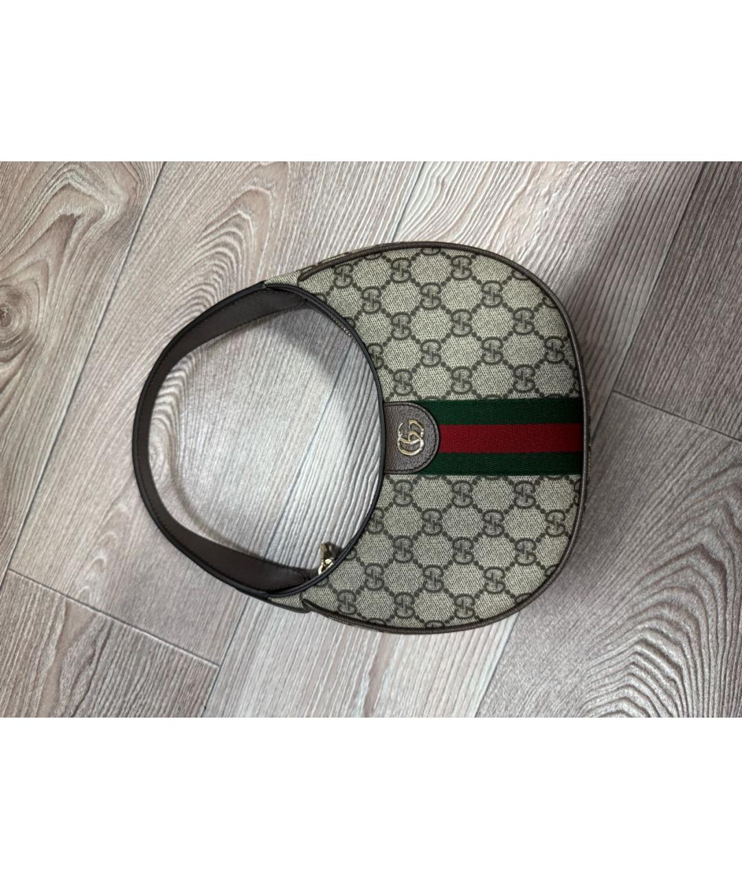 GUCCI Коричневая сумка с короткими ручками, фото 2