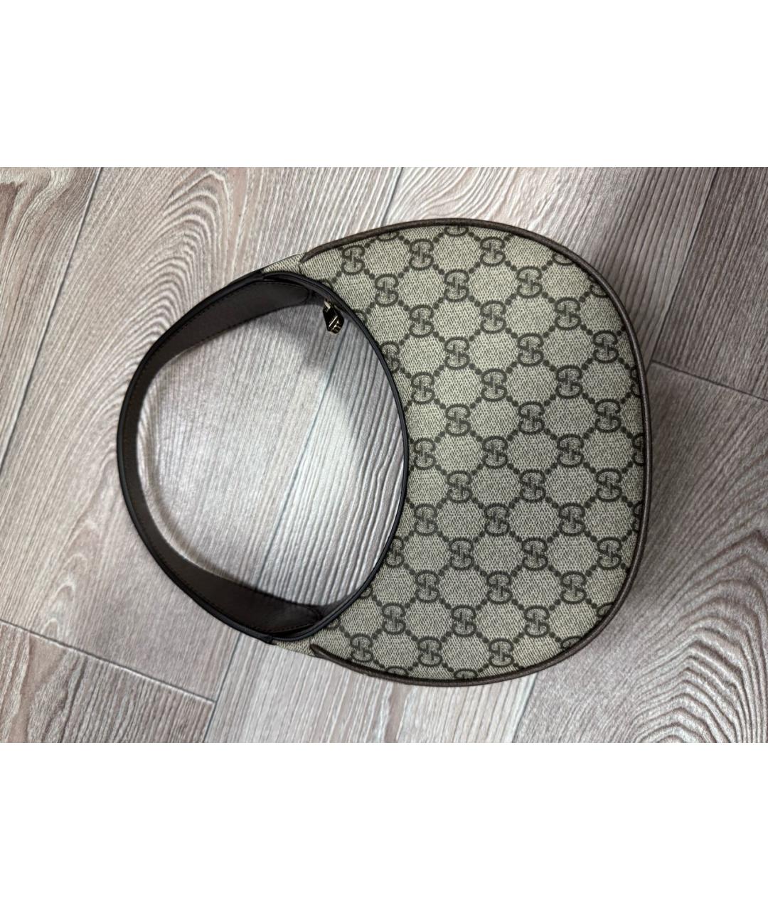 GUCCI Коричневая сумка с короткими ручками, фото 3