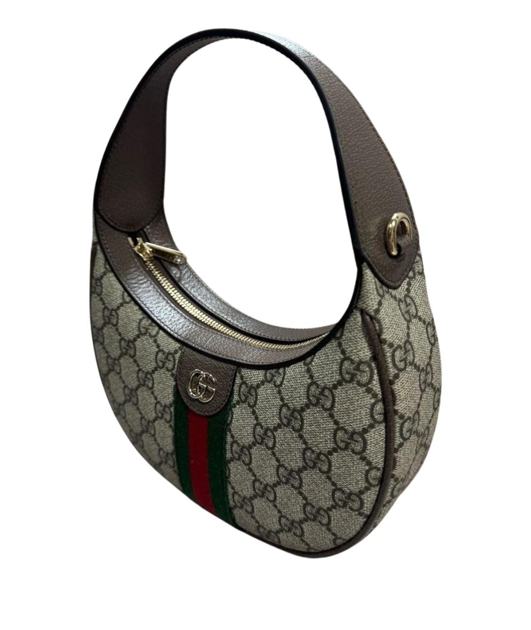 GUCCI Коричневая сумка с короткими ручками, фото 5