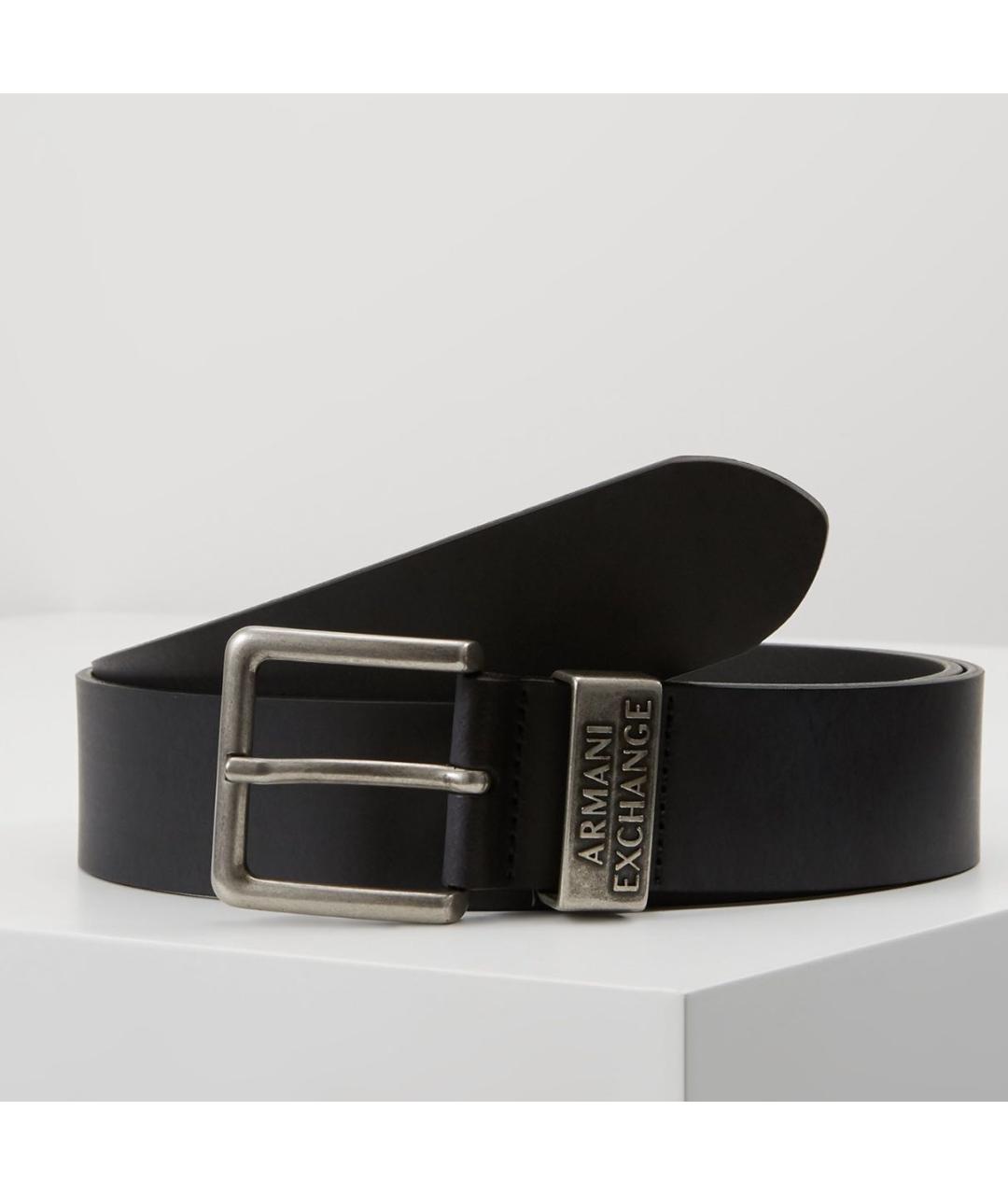 ARMANI EXCHANGE Черный кожаный ремень, фото 5
