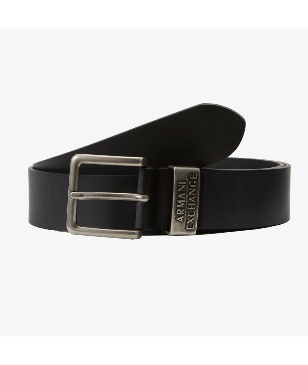 ARMANI EXCHANGE Черный кожаный ремень, фото 6