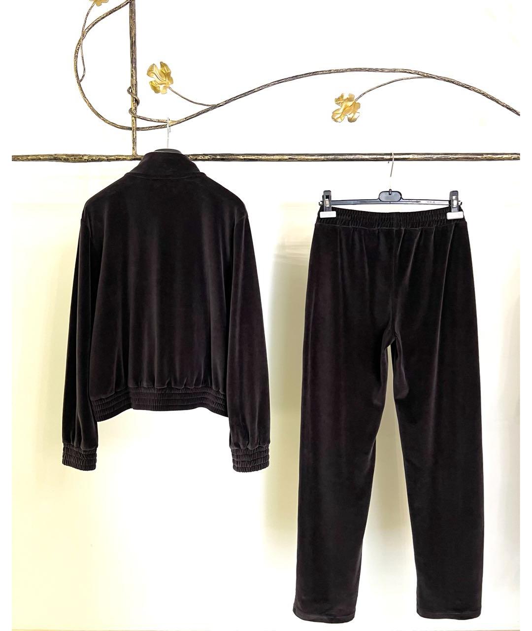 SPORTY AND RICH Коричневый хлопковый спортивные костюмы, фото 2