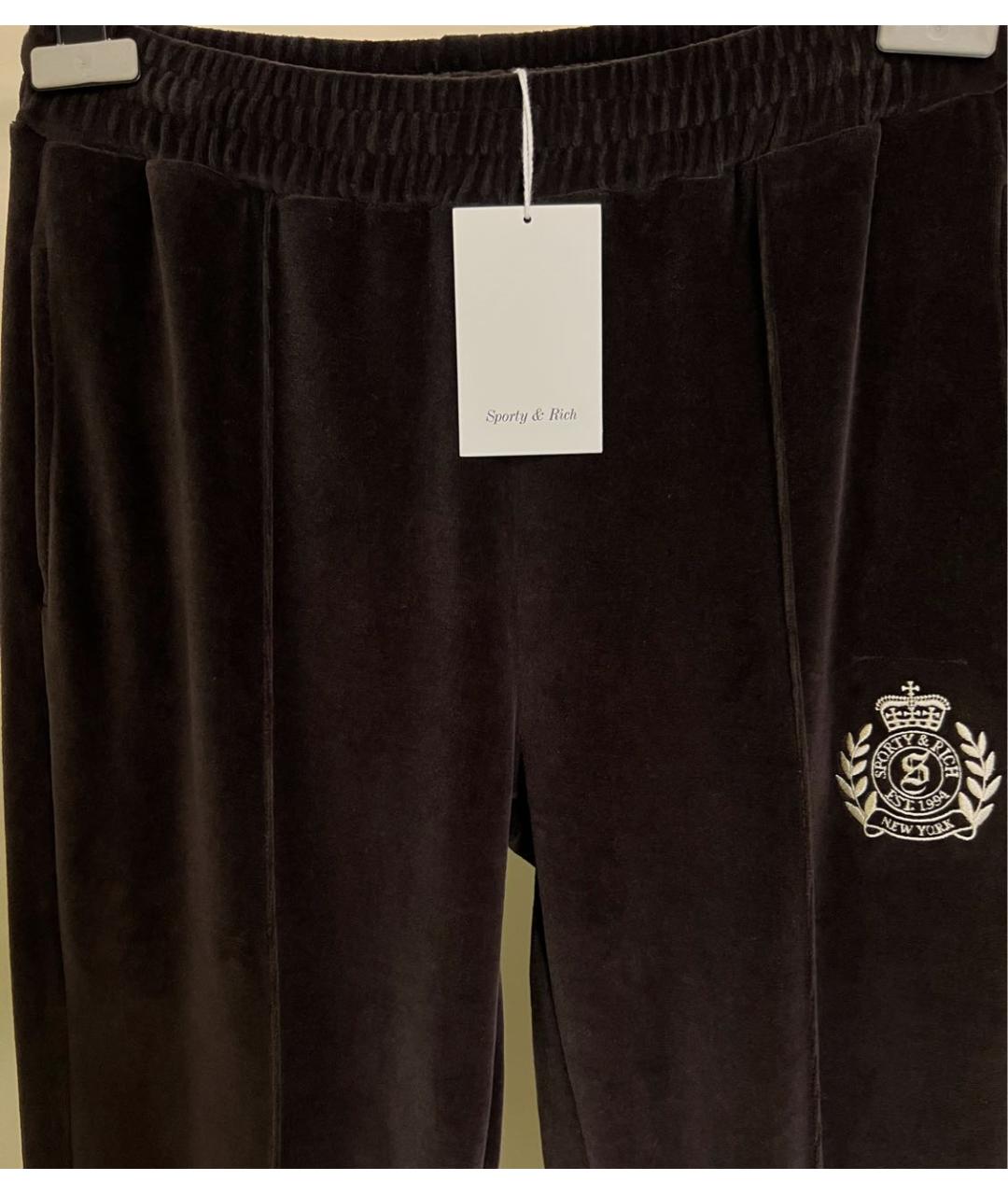 SPORTY AND RICH Коричневый хлопковый спортивные костюмы, фото 4