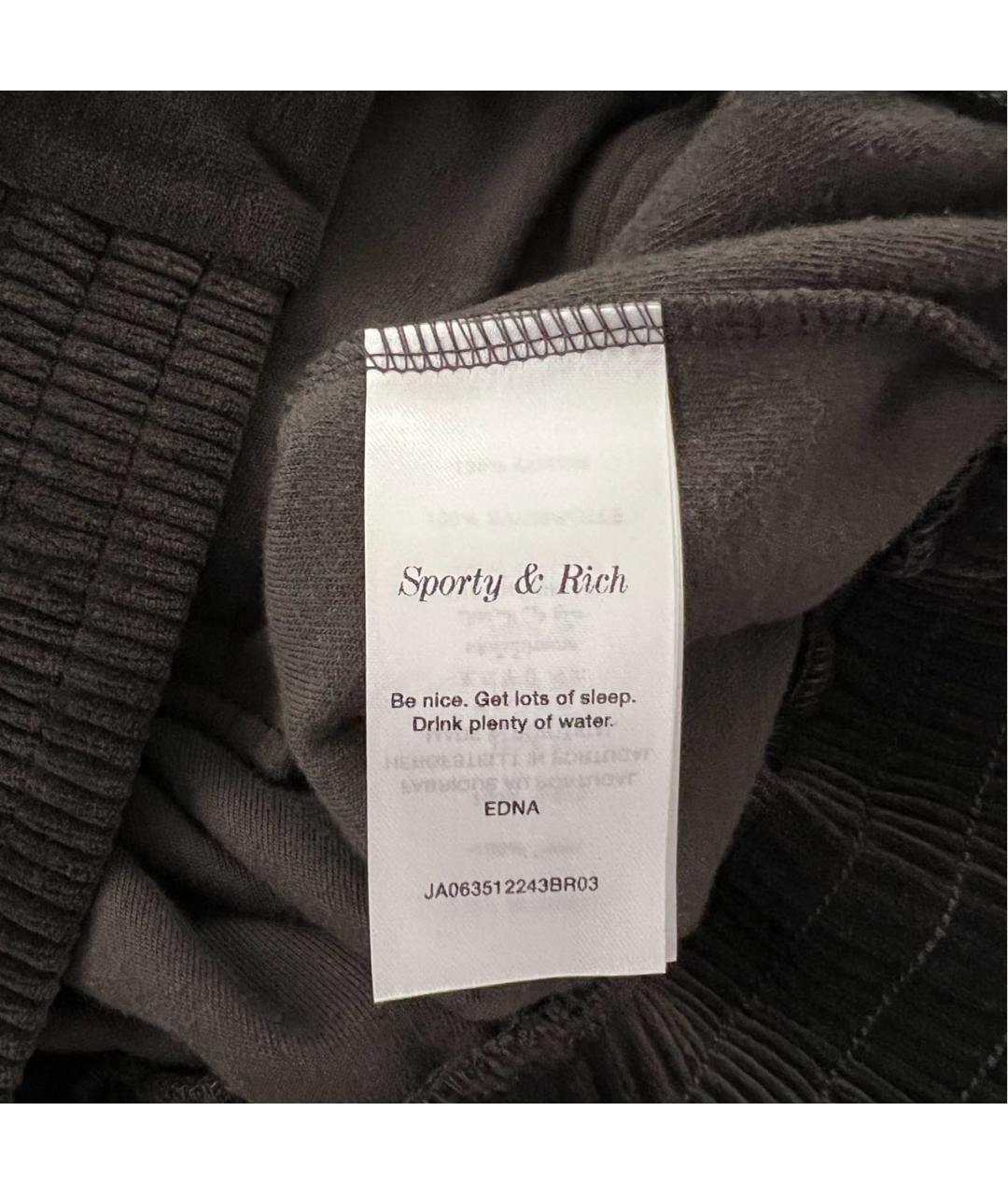 SPORTY AND RICH Коричневый хлопковый спортивные костюмы, фото 5