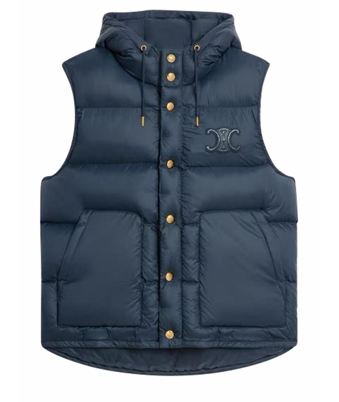 CELINE Темно-синий полиамидовый жилет, фото 1