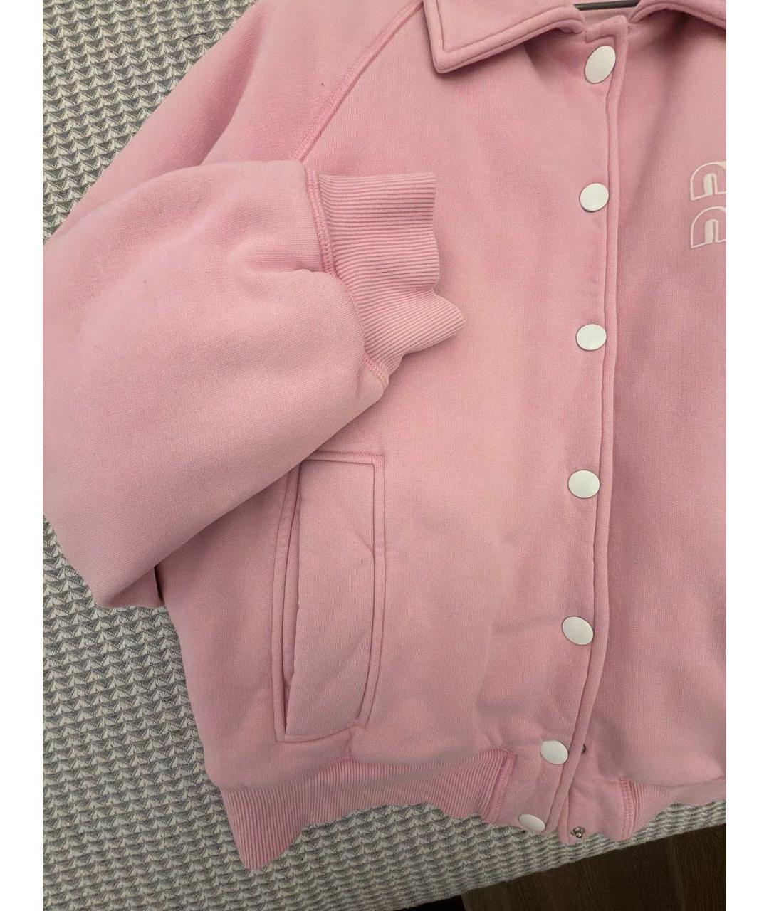 MIU MIU Розовая хлопковая куртка, фото 5
