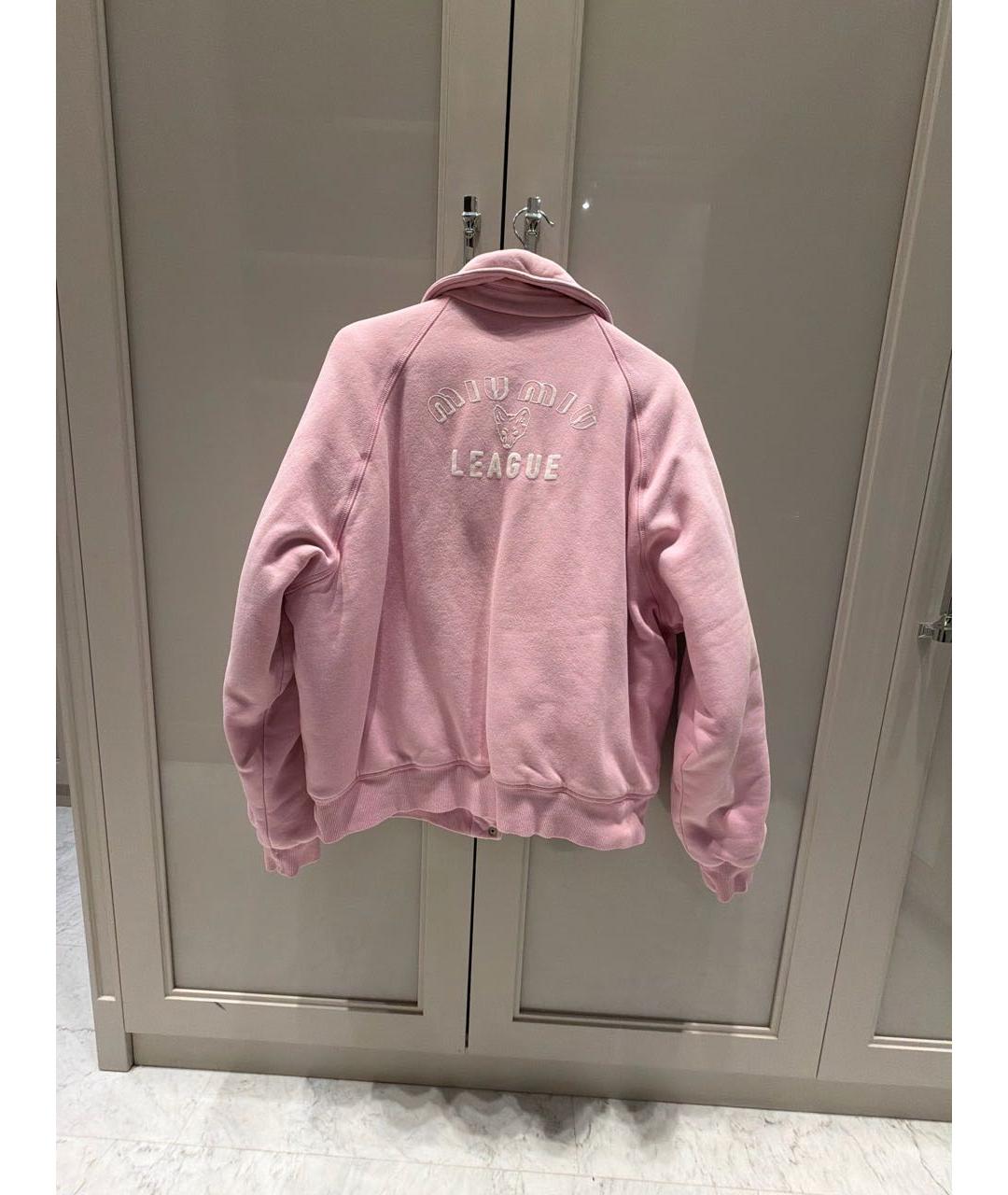 MIU MIU Розовая хлопковая куртка, фото 2