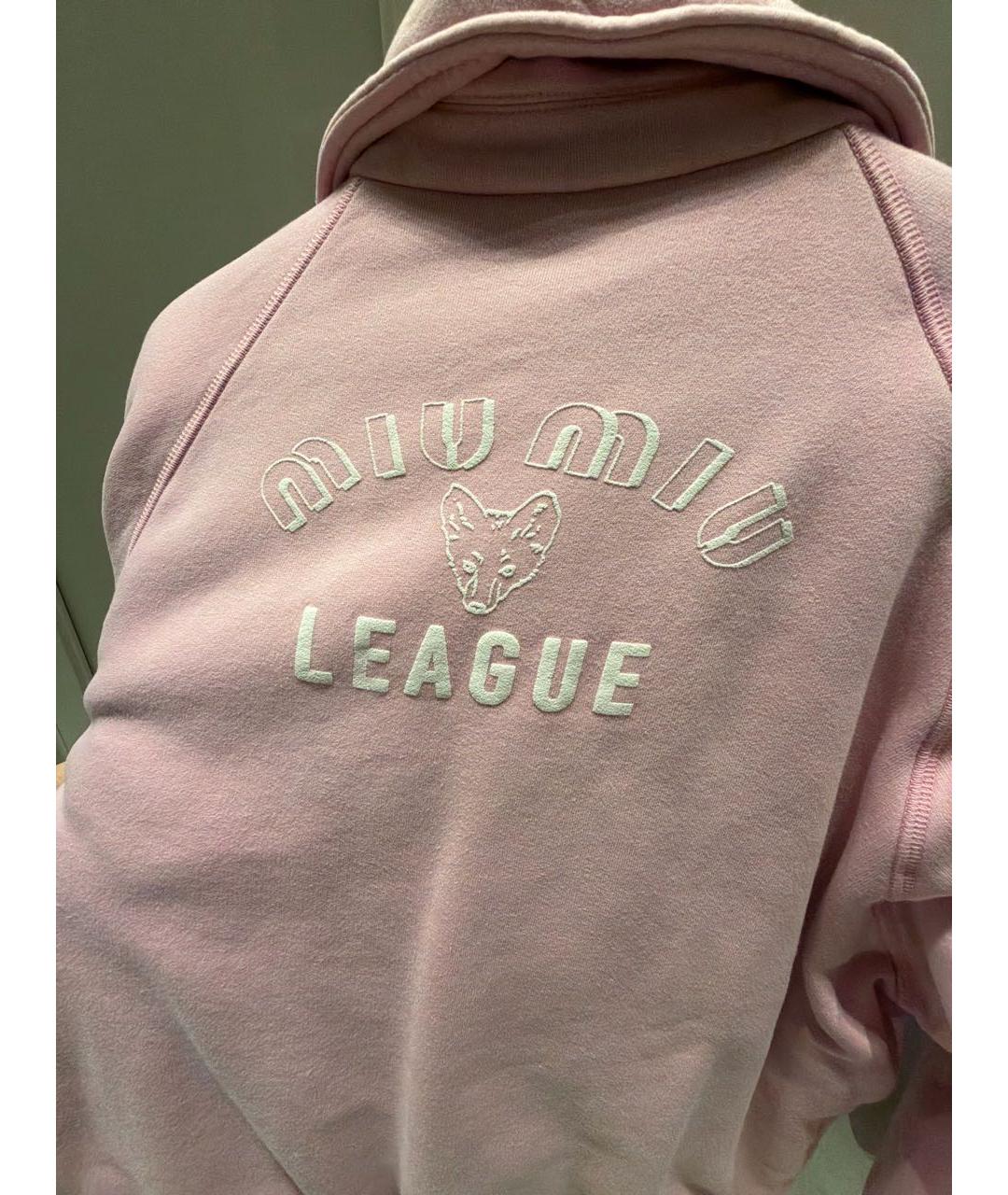 MIU MIU Розовая хлопковая куртка, фото 3