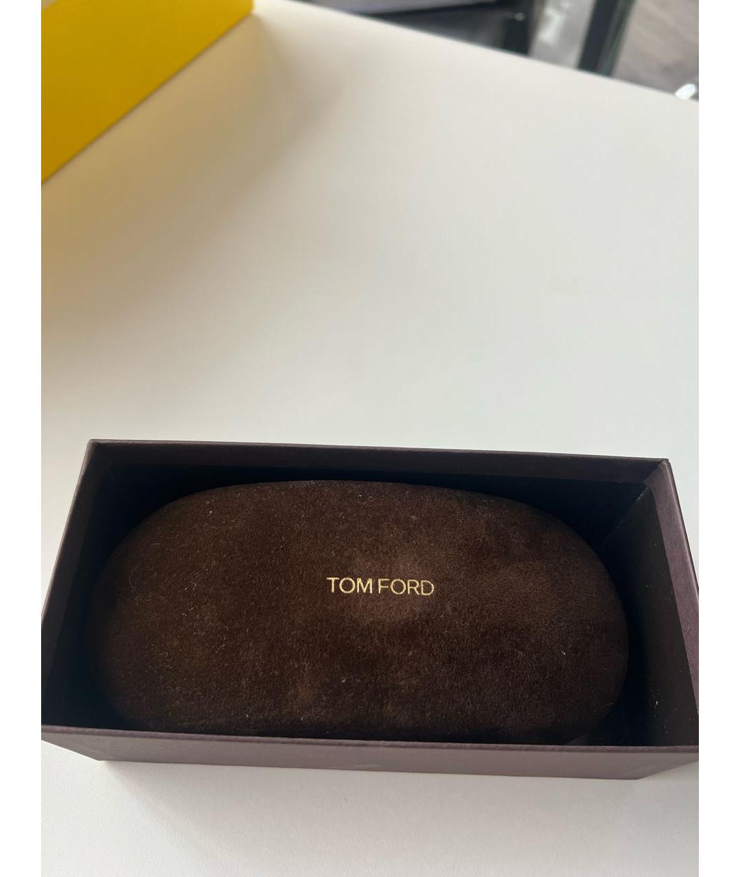 TOM FORD Черные пластиковые солнцезащитные очки, фото 8