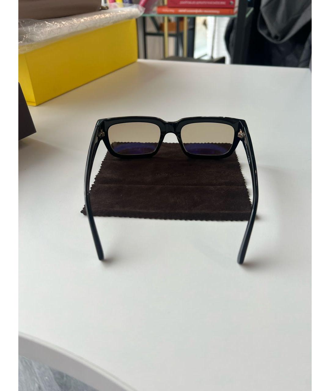 TOM FORD Черные пластиковые солнцезащитные очки, фото 6