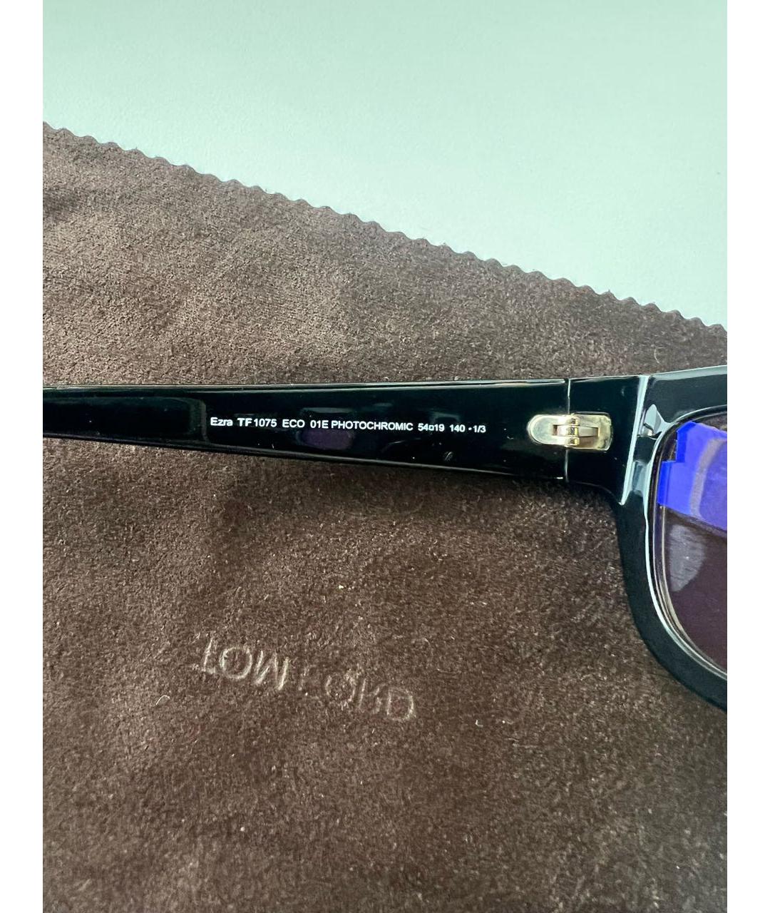 TOM FORD Черные пластиковые солнцезащитные очки, фото 4