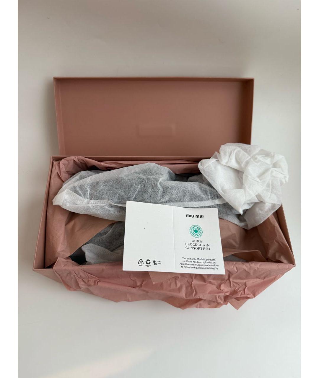 MIU MIU Черные кожаные лоферы, фото 6