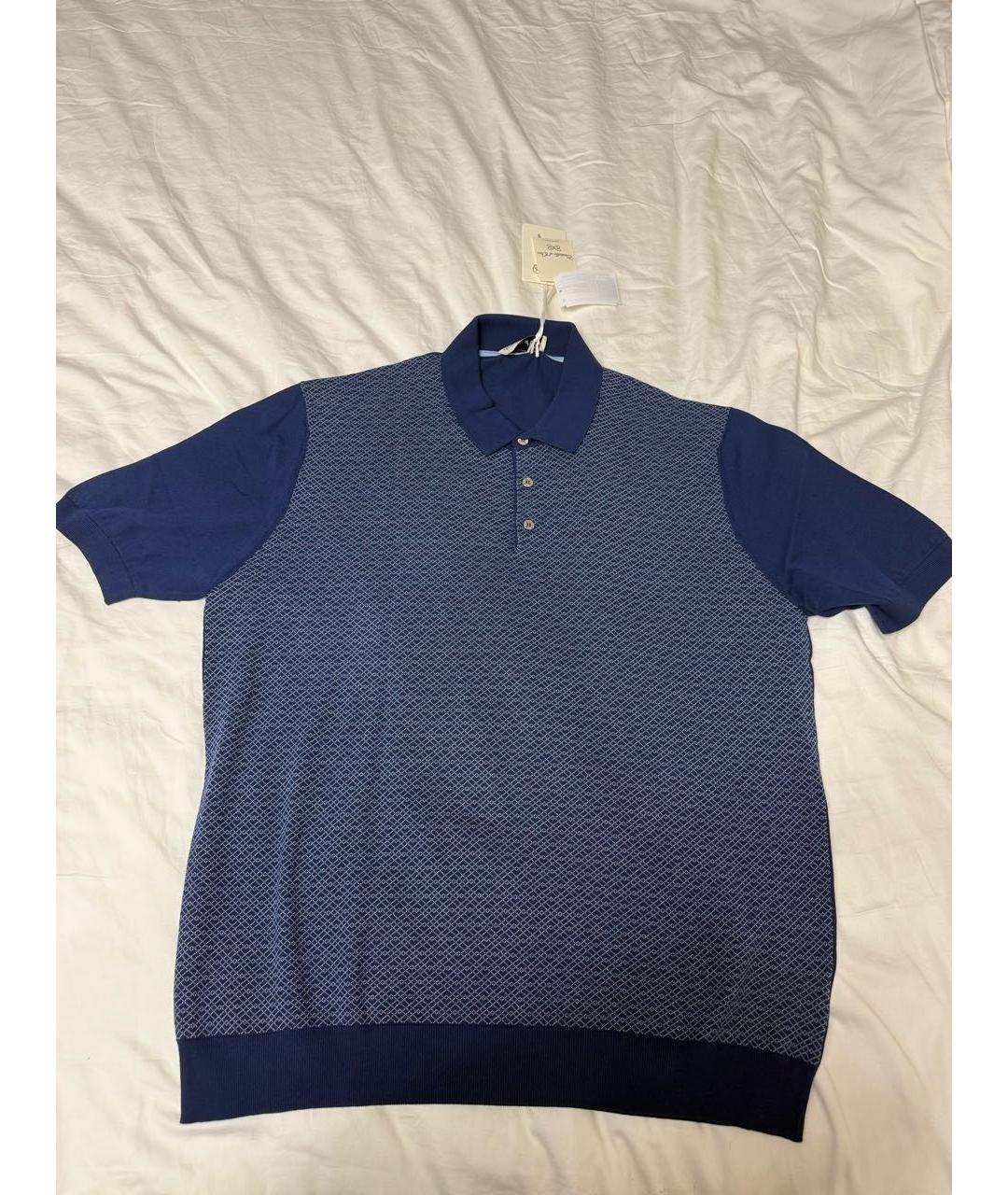 Castello d'Oro Темно-синий хлопковый джемпер / свитер, фото 7