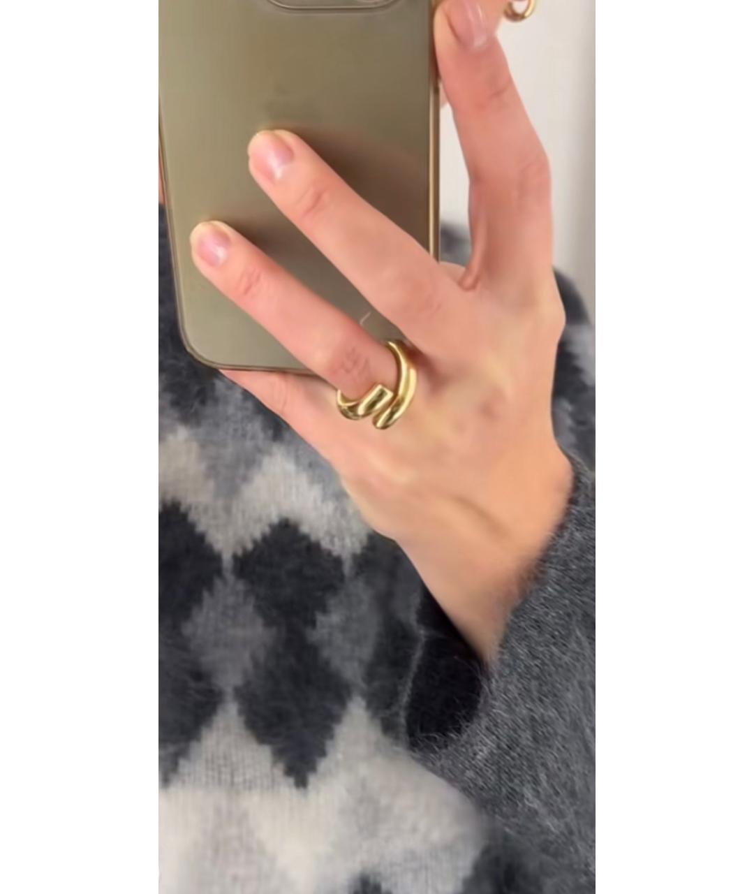 ARKET Золотое латунное кольцо, фото 5