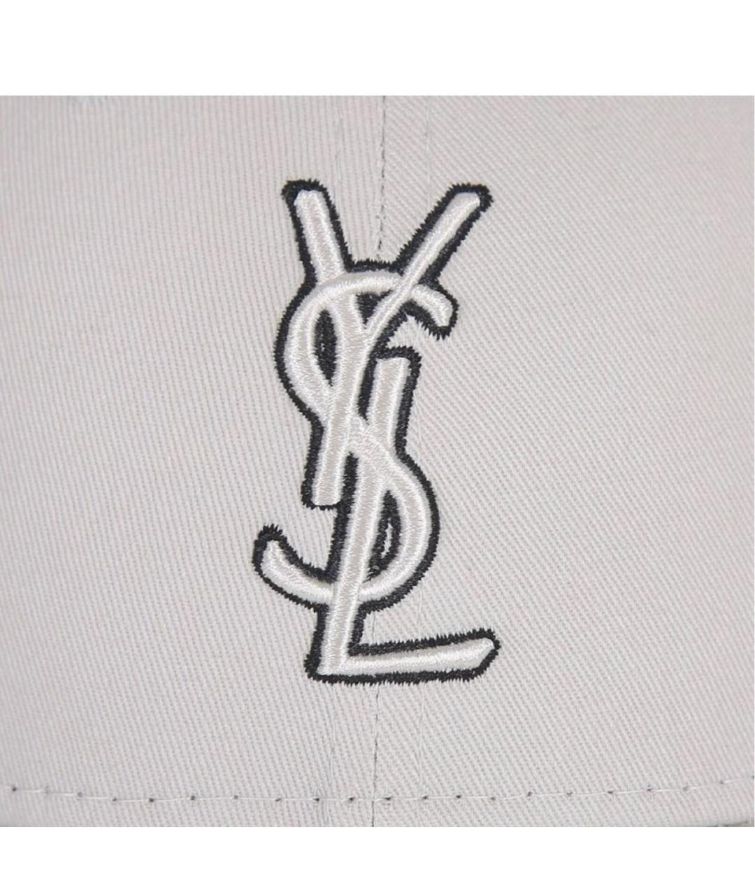 SAINT LAURENT Серая хлопковая кепка, фото 6