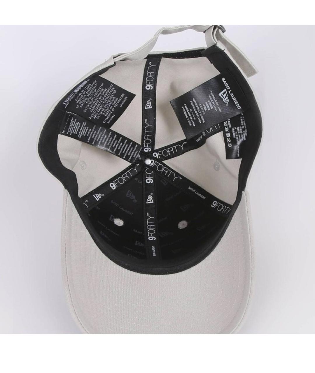 SAINT LAURENT Серая хлопковая кепка, фото 5