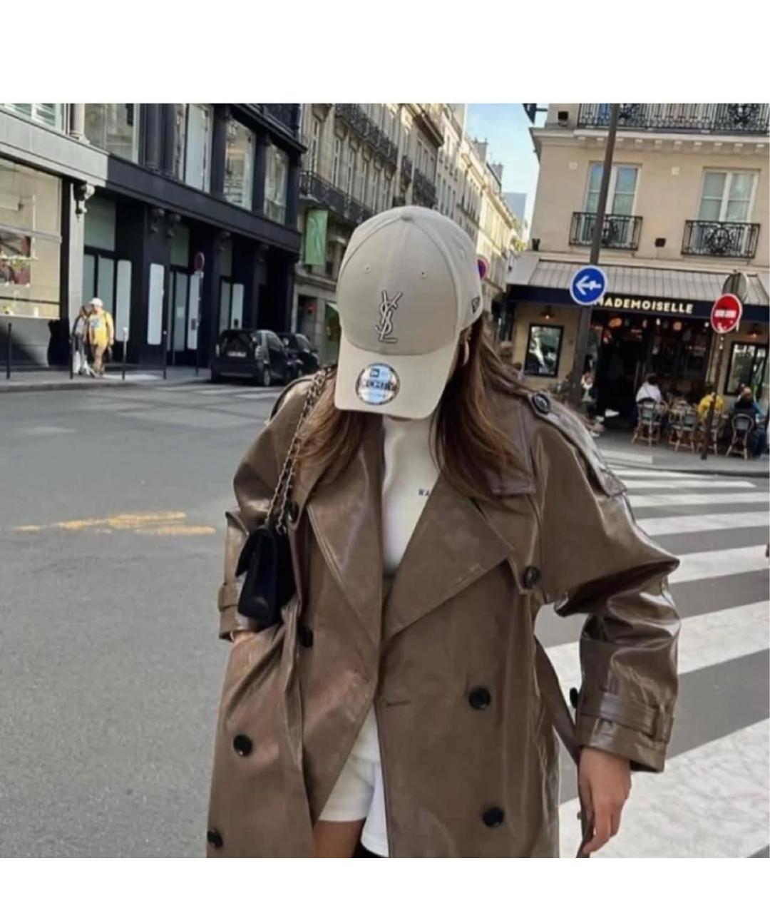 SAINT LAURENT Серая хлопковая кепка, фото 7