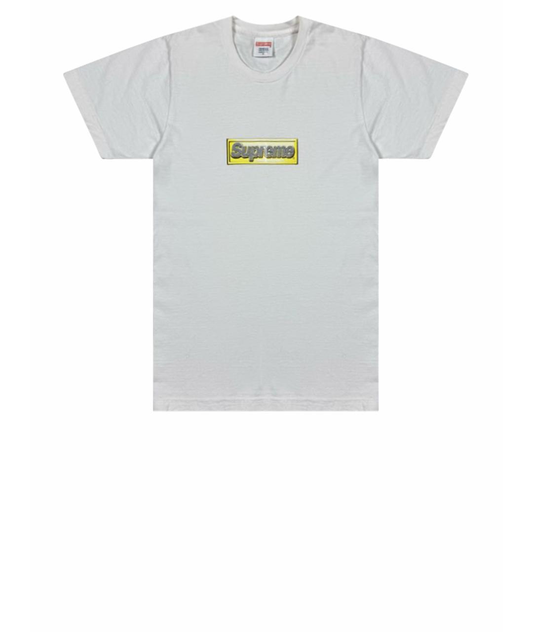SUPREME Белая хлопковая футболка, фото 1