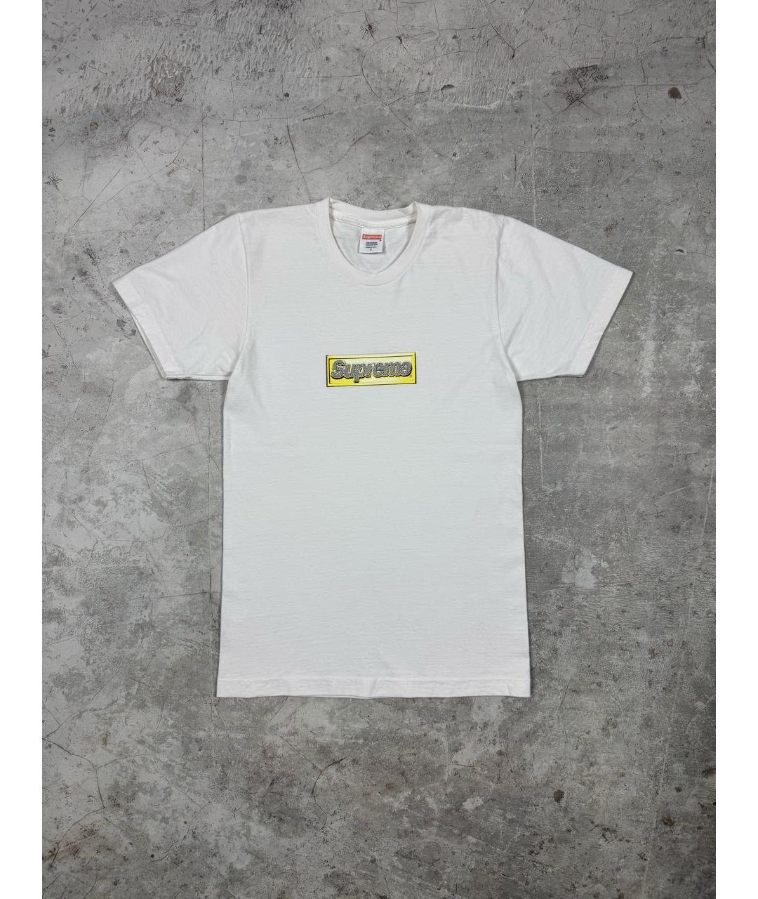 SUPREME Белая хлопковая футболка, фото 6