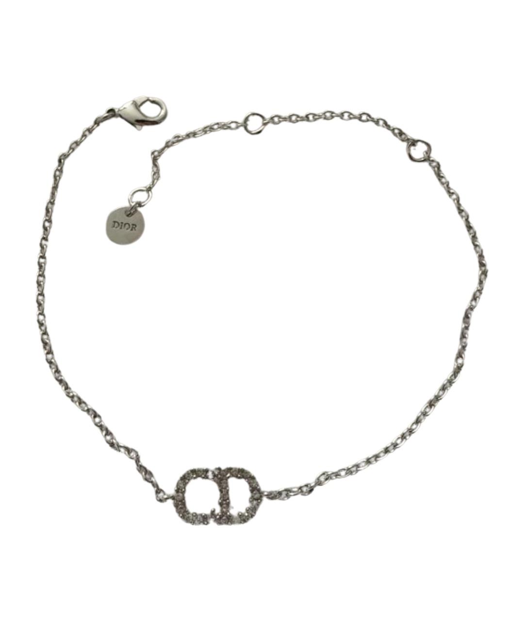 CHRISTIAN DIOR Серебрянный металлический браслет, фото 1