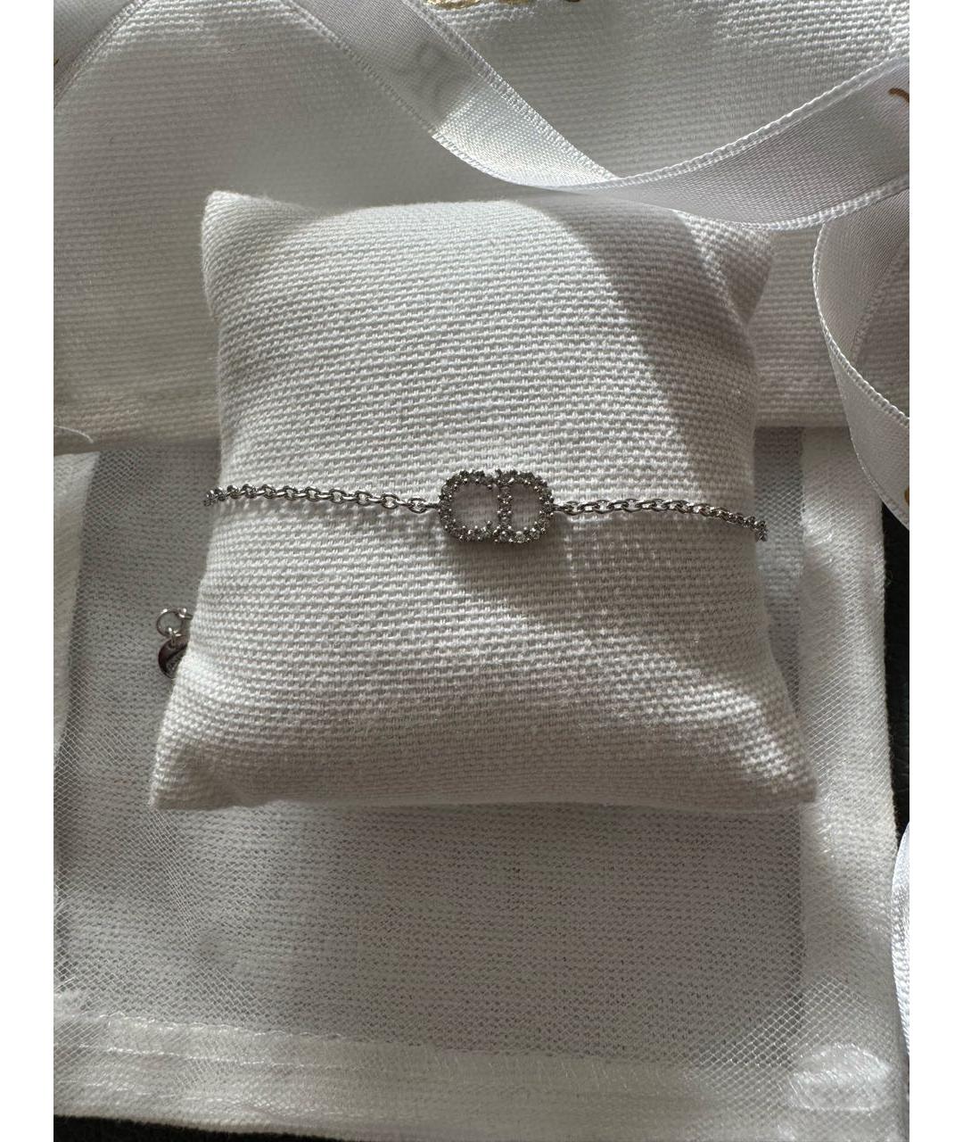 CHRISTIAN DIOR Серебрянный металлический браслет, фото 3