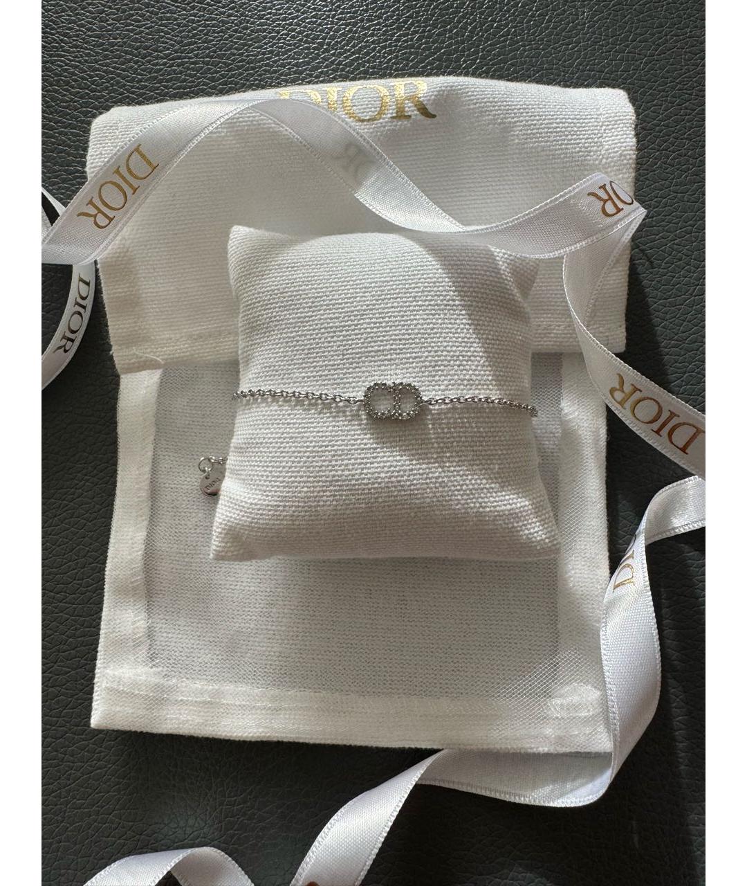 CHRISTIAN DIOR Серебрянный металлический браслет, фото 2