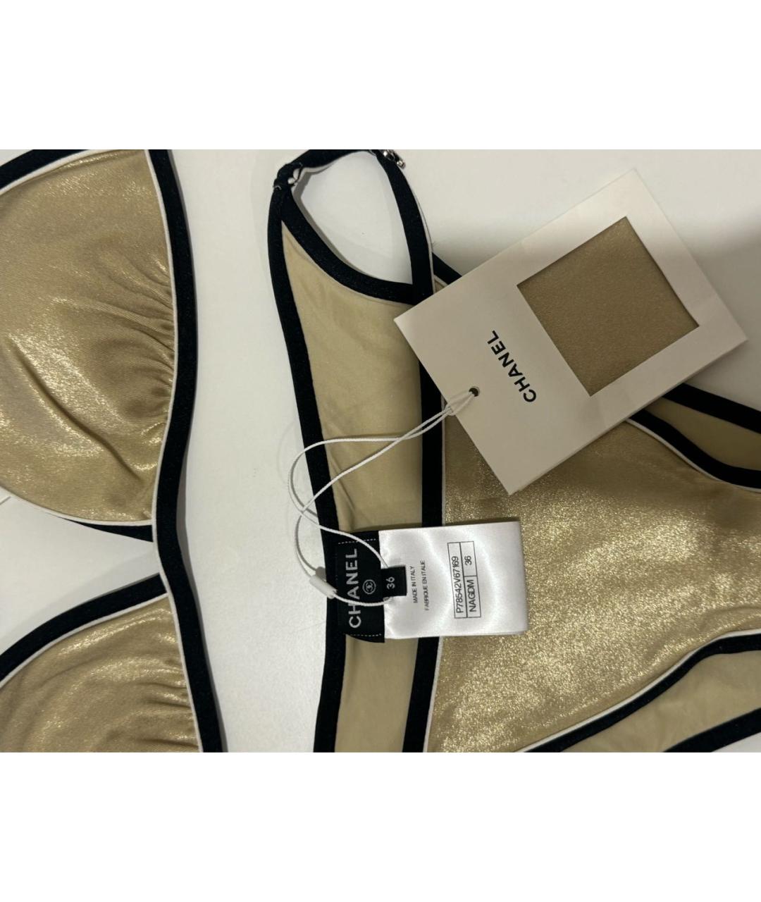 CHANEL Золотой купальник, фото 4