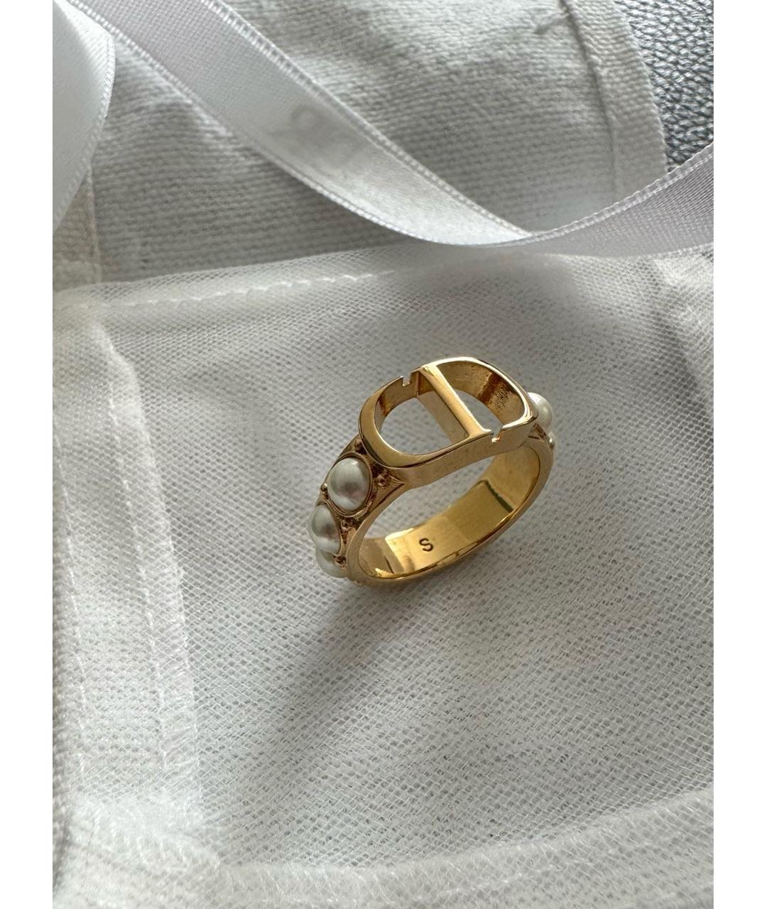 CHRISTIAN DIOR Золотое металлическое кольцо, фото 4