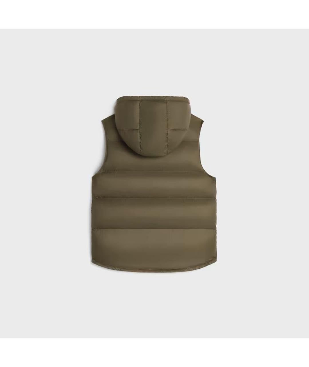 CELINE Хаки полиамидовый жилет, фото 2