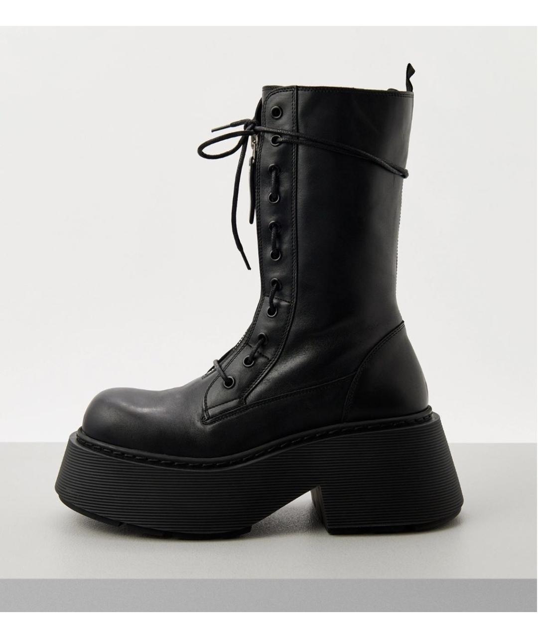 CASADEI Черные кожаные ботинки, фото 6