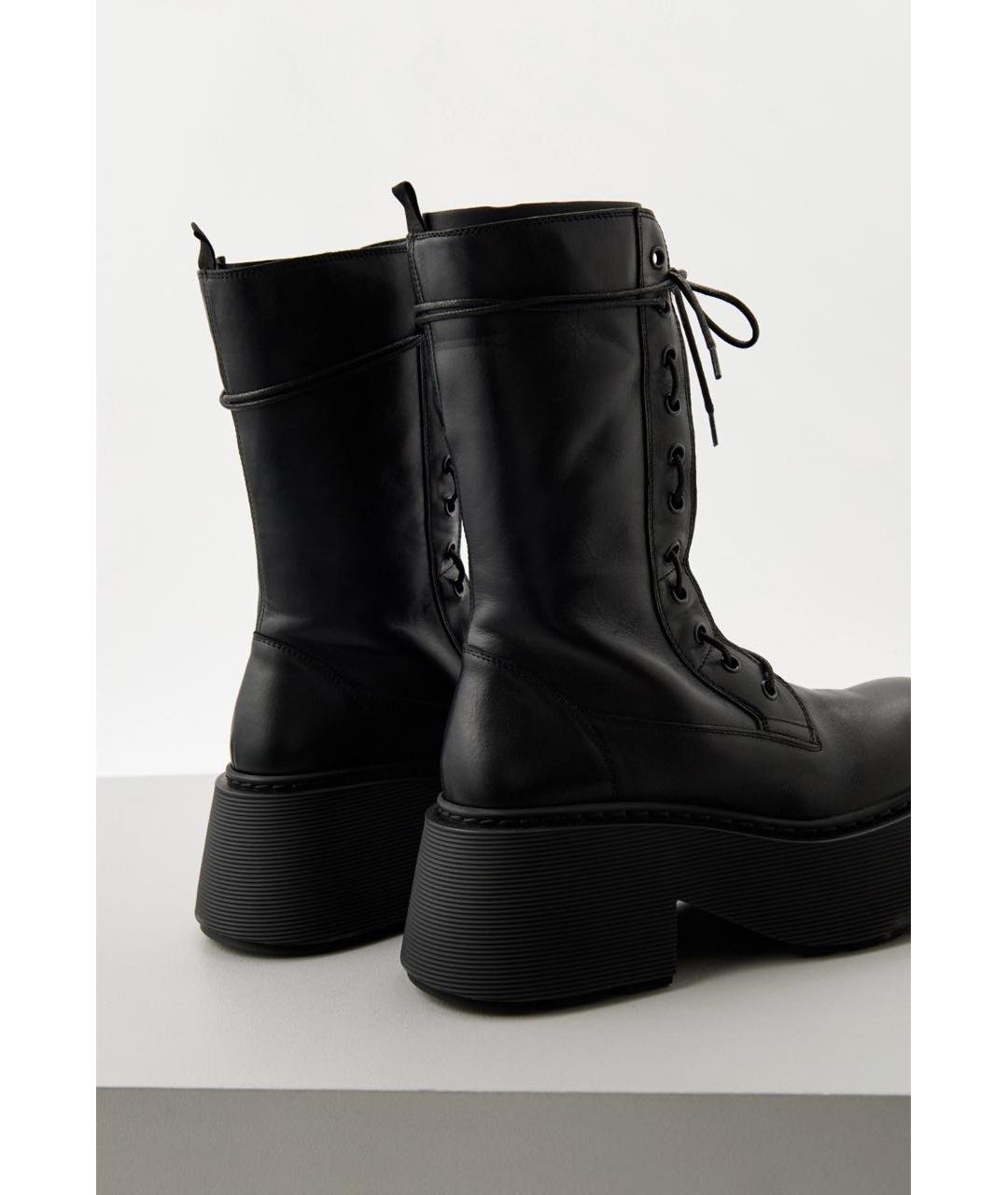 CASADEI Черные кожаные ботинки, фото 5