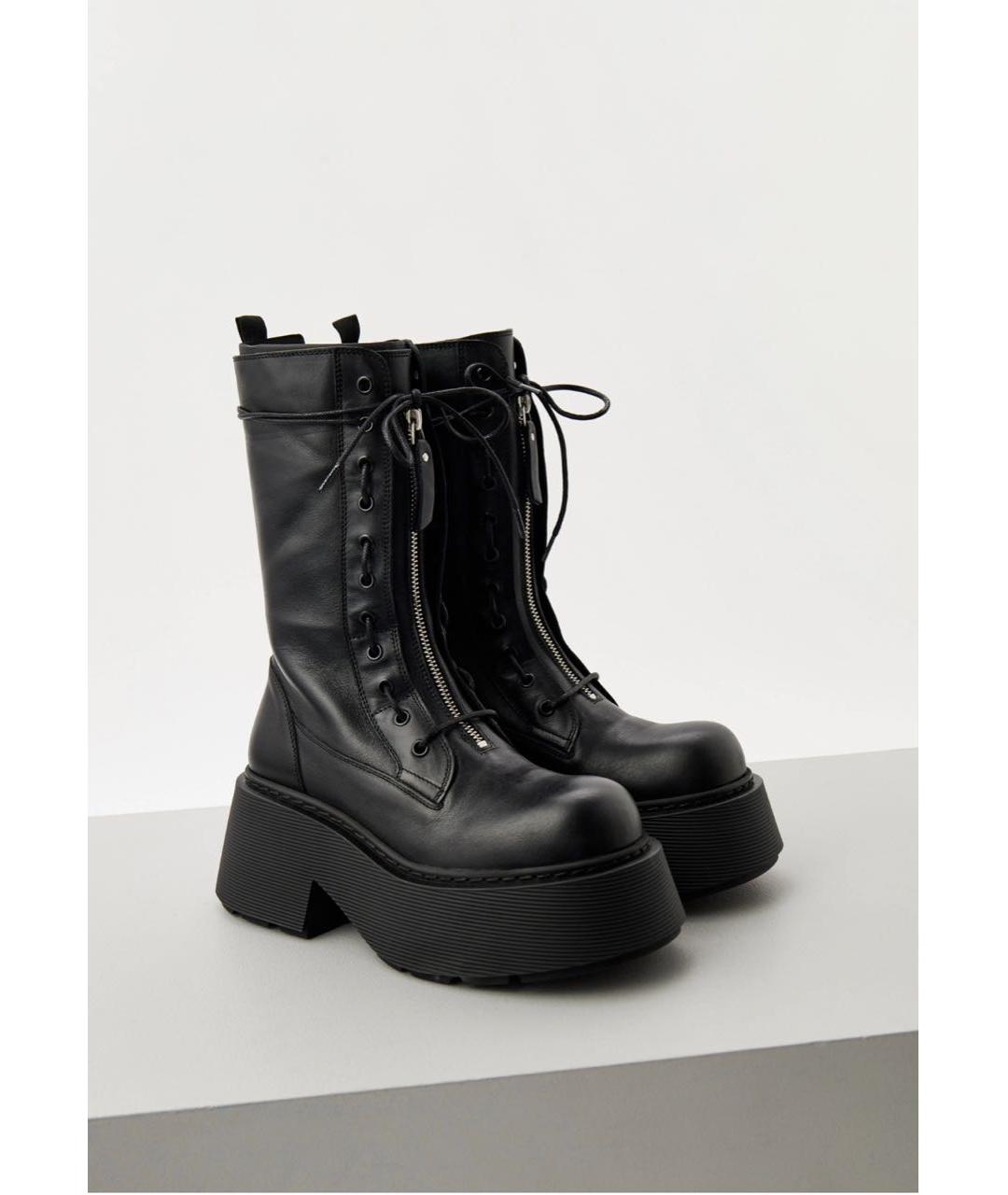 CASADEI Черные кожаные ботинки, фото 3