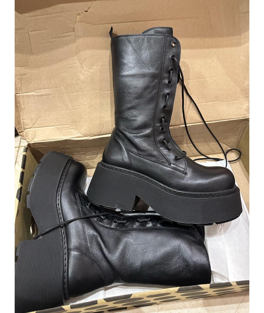 CASADEI Черные кожаные ботинки, фото 2