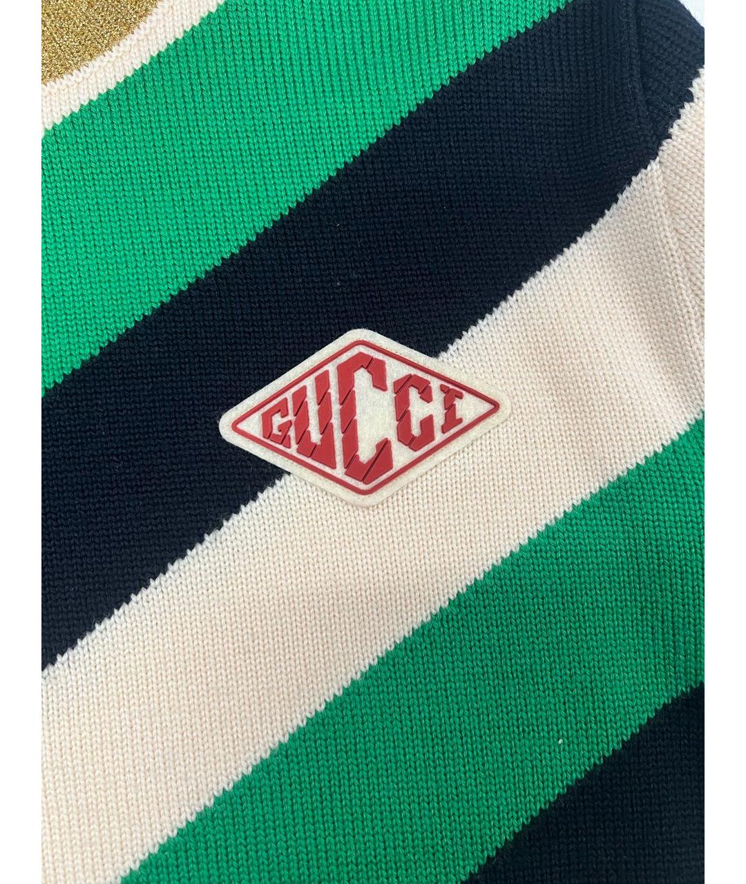 GUCCI Бежевый шерстяной джемпер / свитер, фото 4