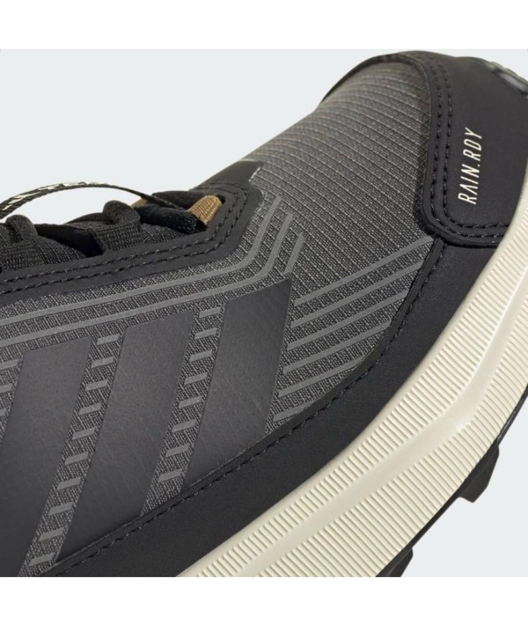 ADIDAS Черные текстильные высокие кроссовки / кеды, фото 8