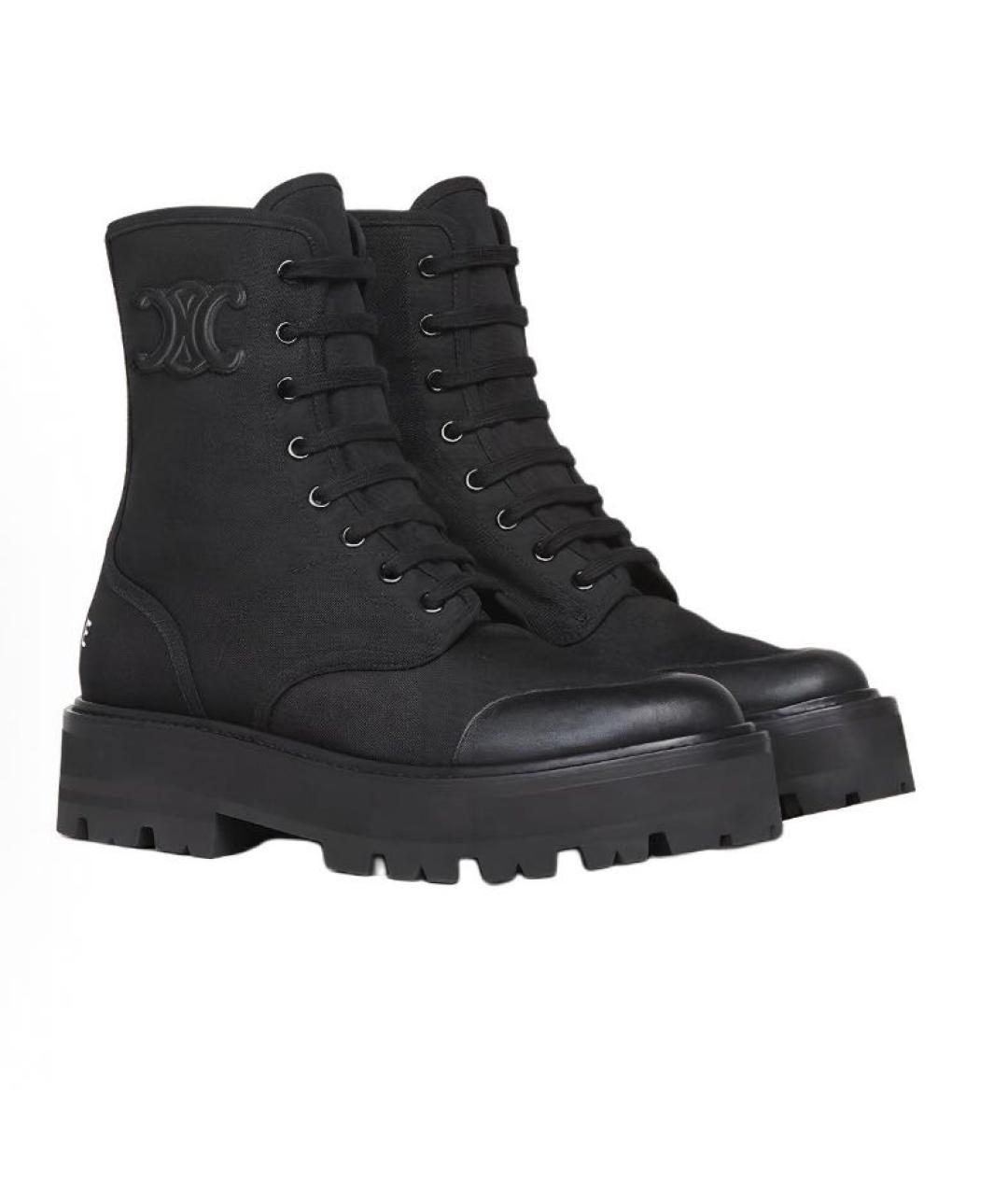 CELINE Черные сапоги, фото 2