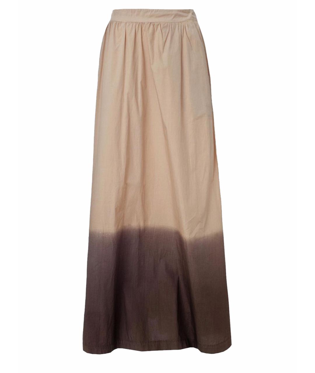 NUDE Бежевая хлопковая юбка макси, фото 1