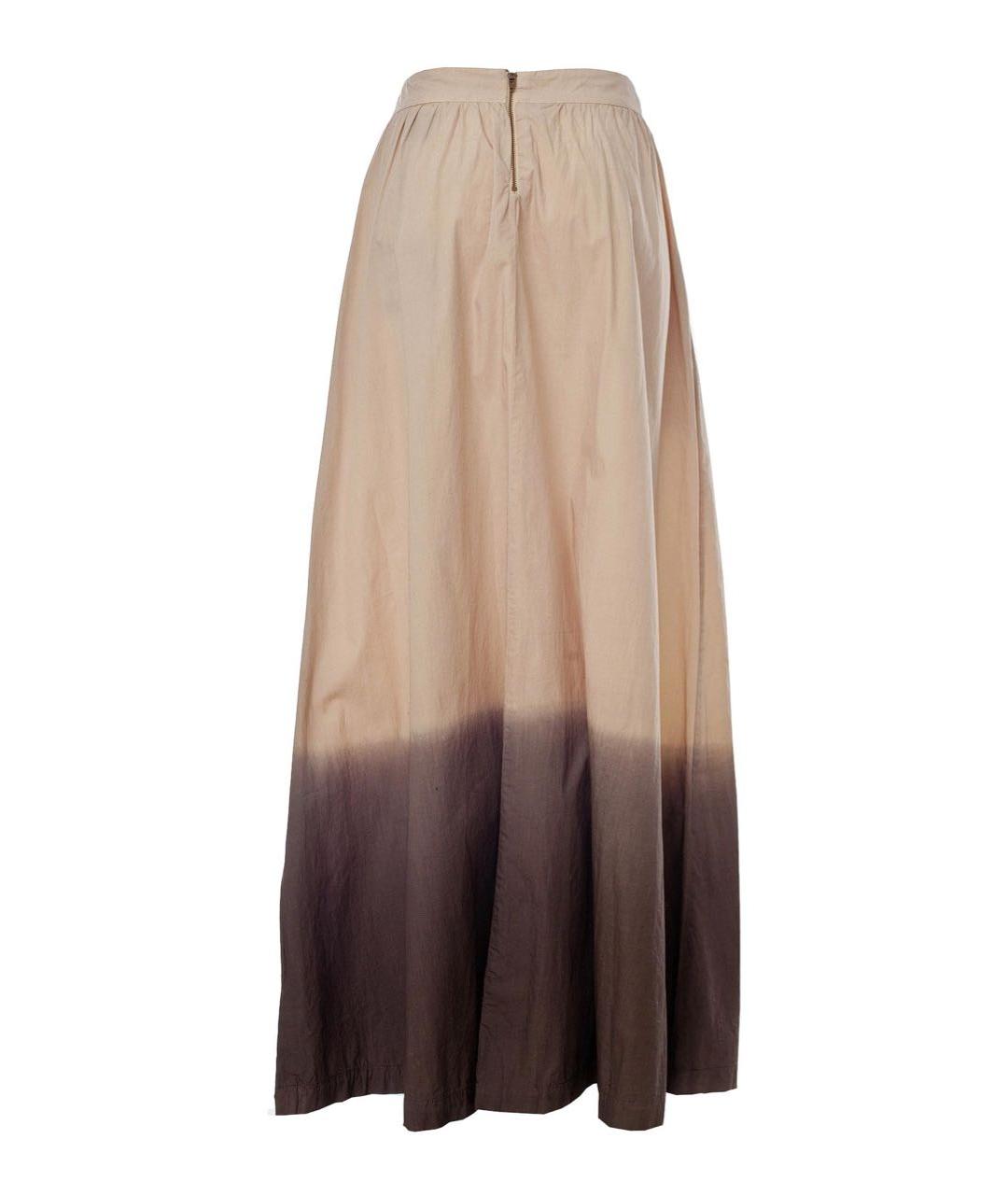 NUDE Бежевая хлопковая юбка макси, фото 2