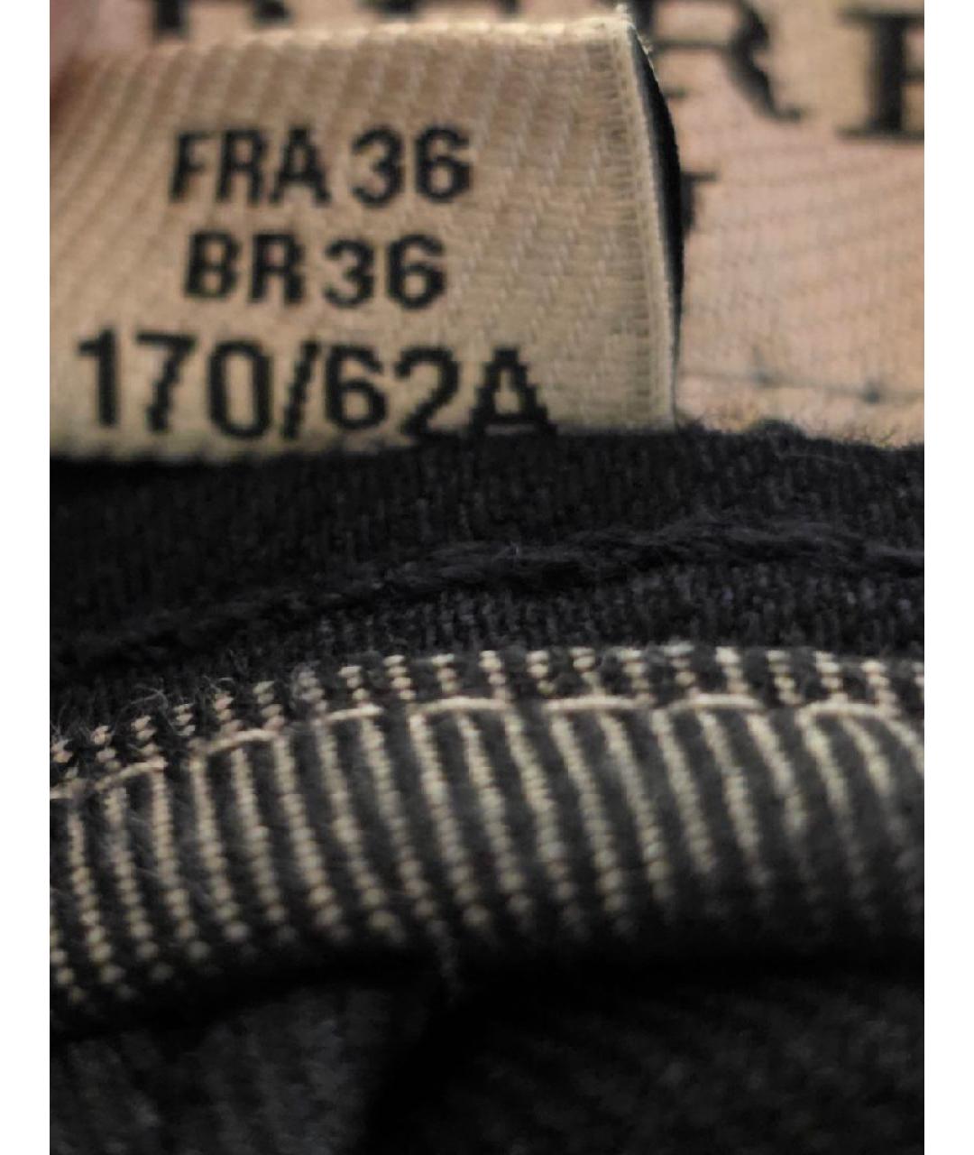 BURBERRY Темно-синяя хлопковая юбка миди, фото 6