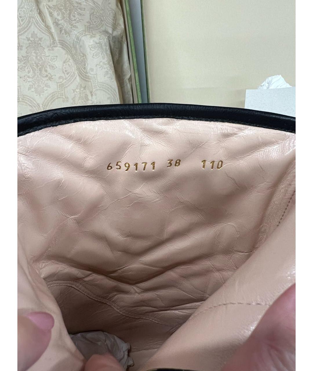 GUCCI Черные кожаные ботильоны, фото 3