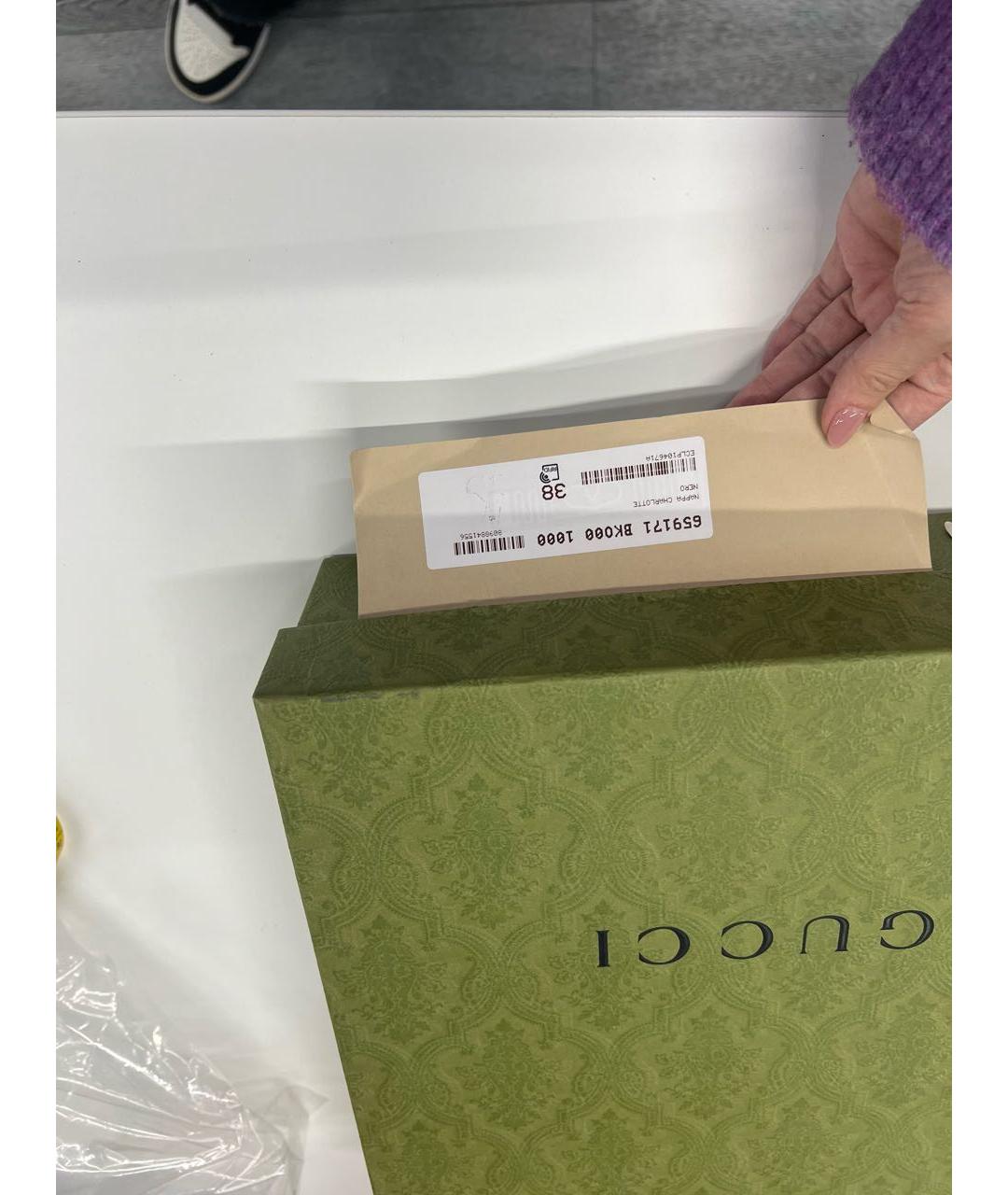 GUCCI Черные кожаные ботильоны, фото 6