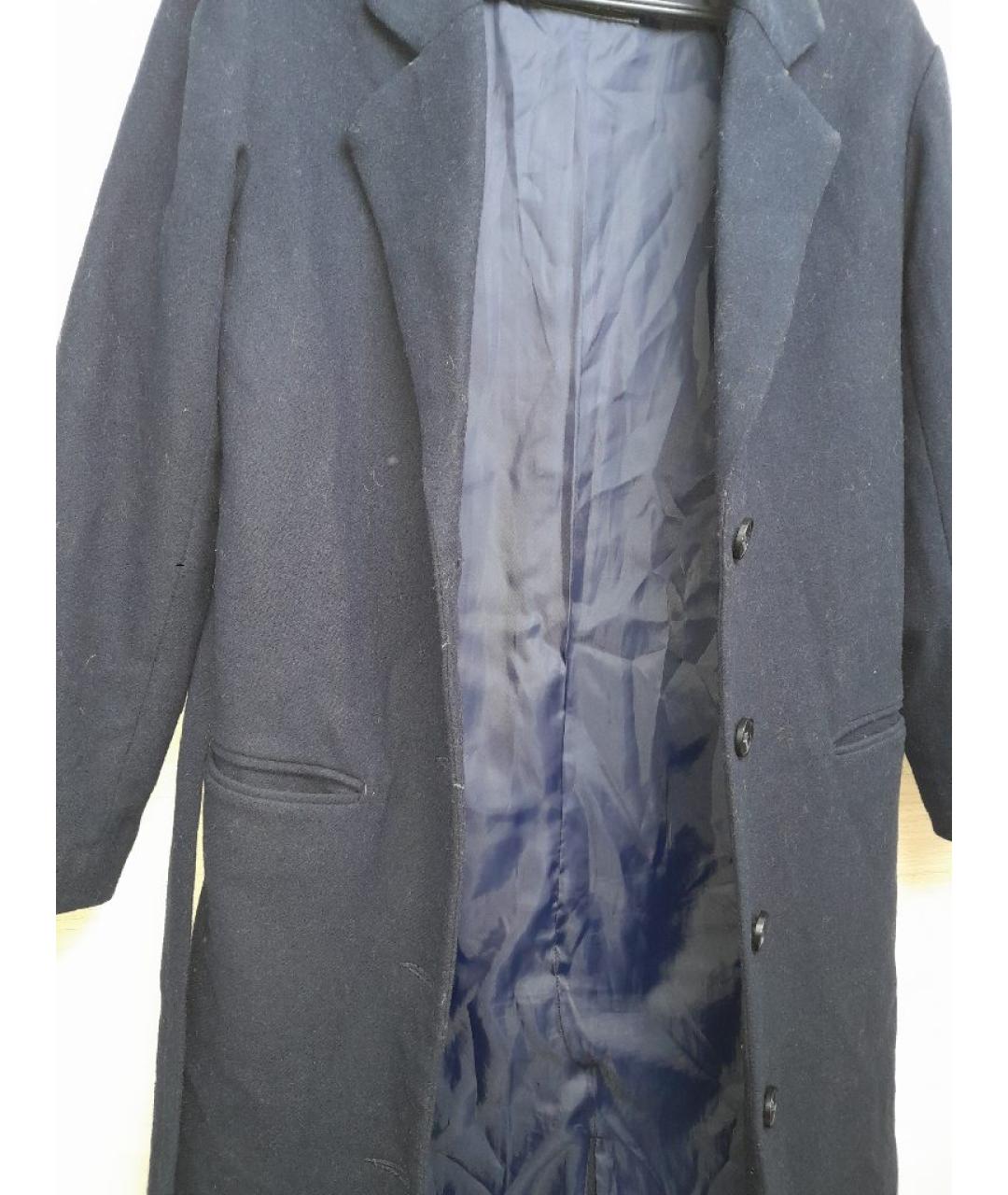 LEVI'S Темно-синее шерстяное пальто, фото 3