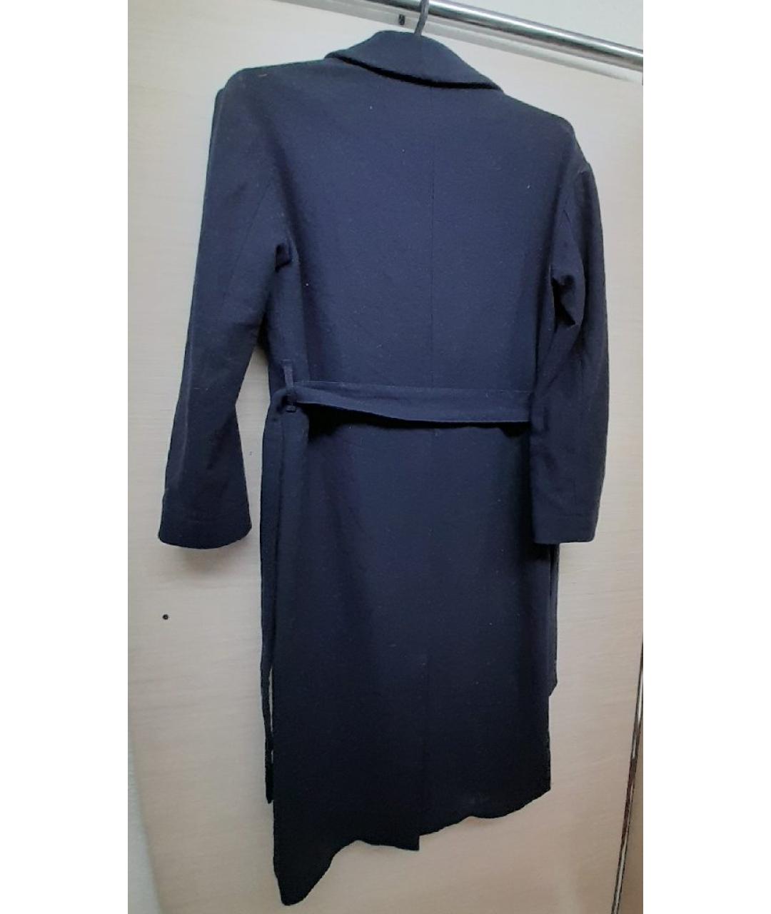 LEVI'S Темно-синее шерстяное пальто, фото 4