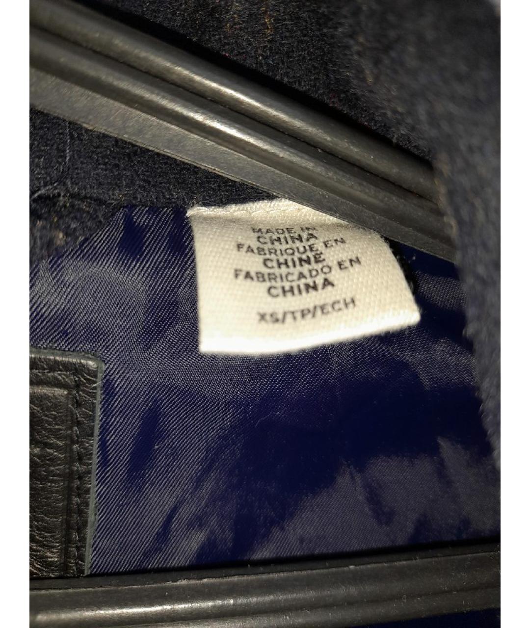 LEVI'S Темно-синее шерстяное пальто, фото 7