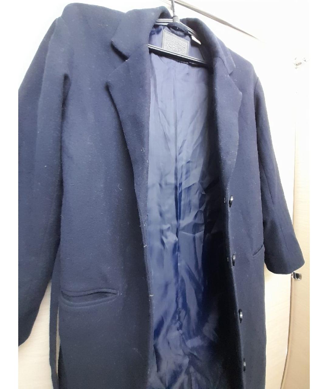 LEVI'S Темно-синее шерстяное пальто, фото 2