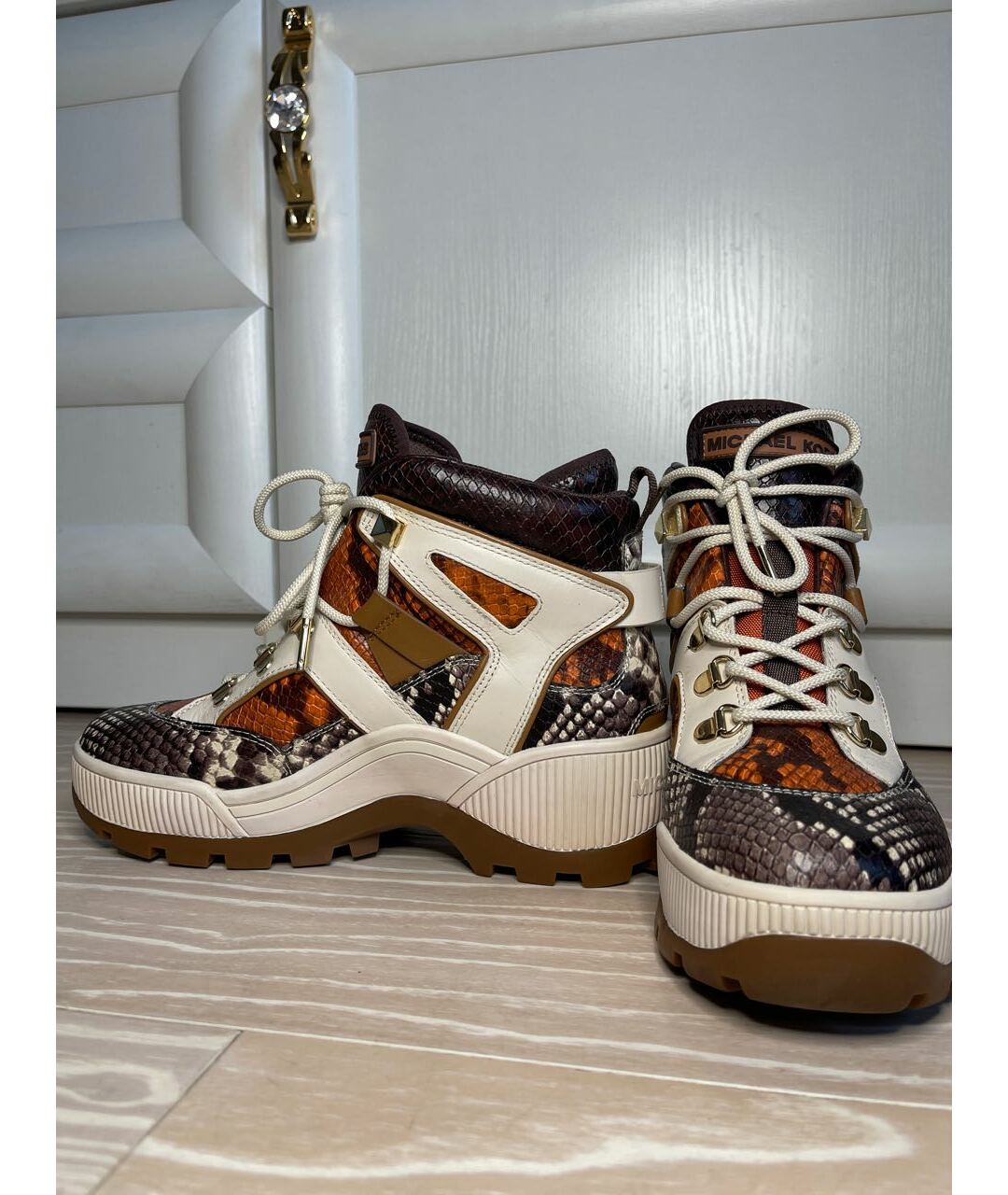 MICHAEL KORS Мульти кожаные ботинки, фото 6